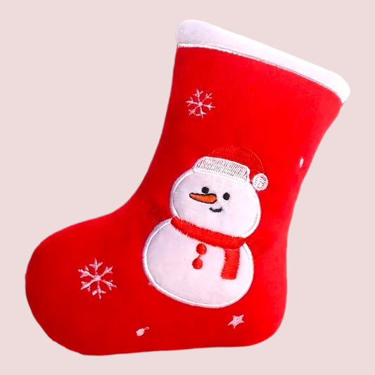 Christmas Stocking Shaped Plush Squeaky Toy