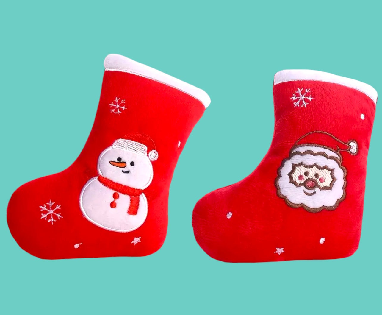 Christmas Stocking Shaped Plush Squeaky Toy