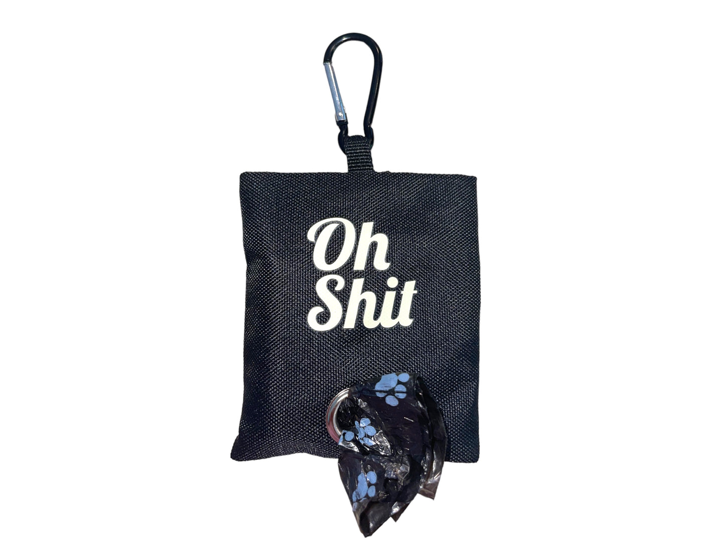 "Oh Shit” Poop Bag Holder and Poop Bags, Waste Dispenser