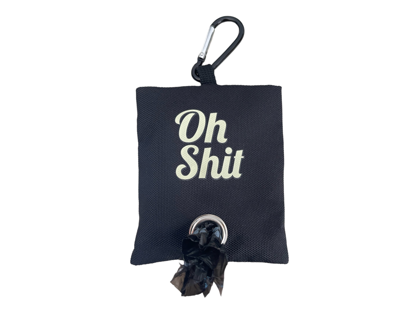 "Oh Shit” Poop Bag Holder and Poop Bags, Waste Dispenser