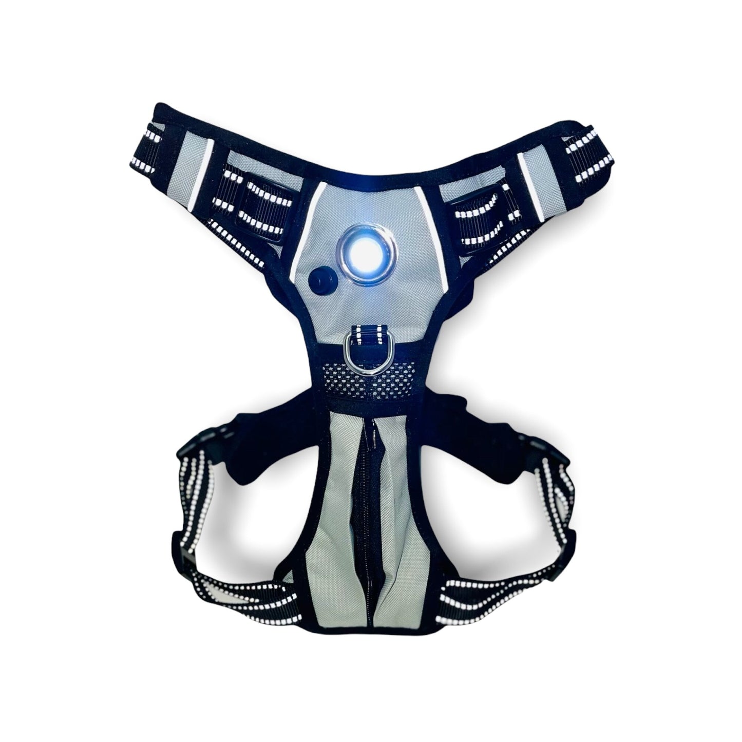 Headlight Harness Grey with Custom Embroidery