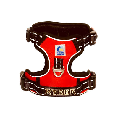 Headlight Harness Red with Custom Embroidery