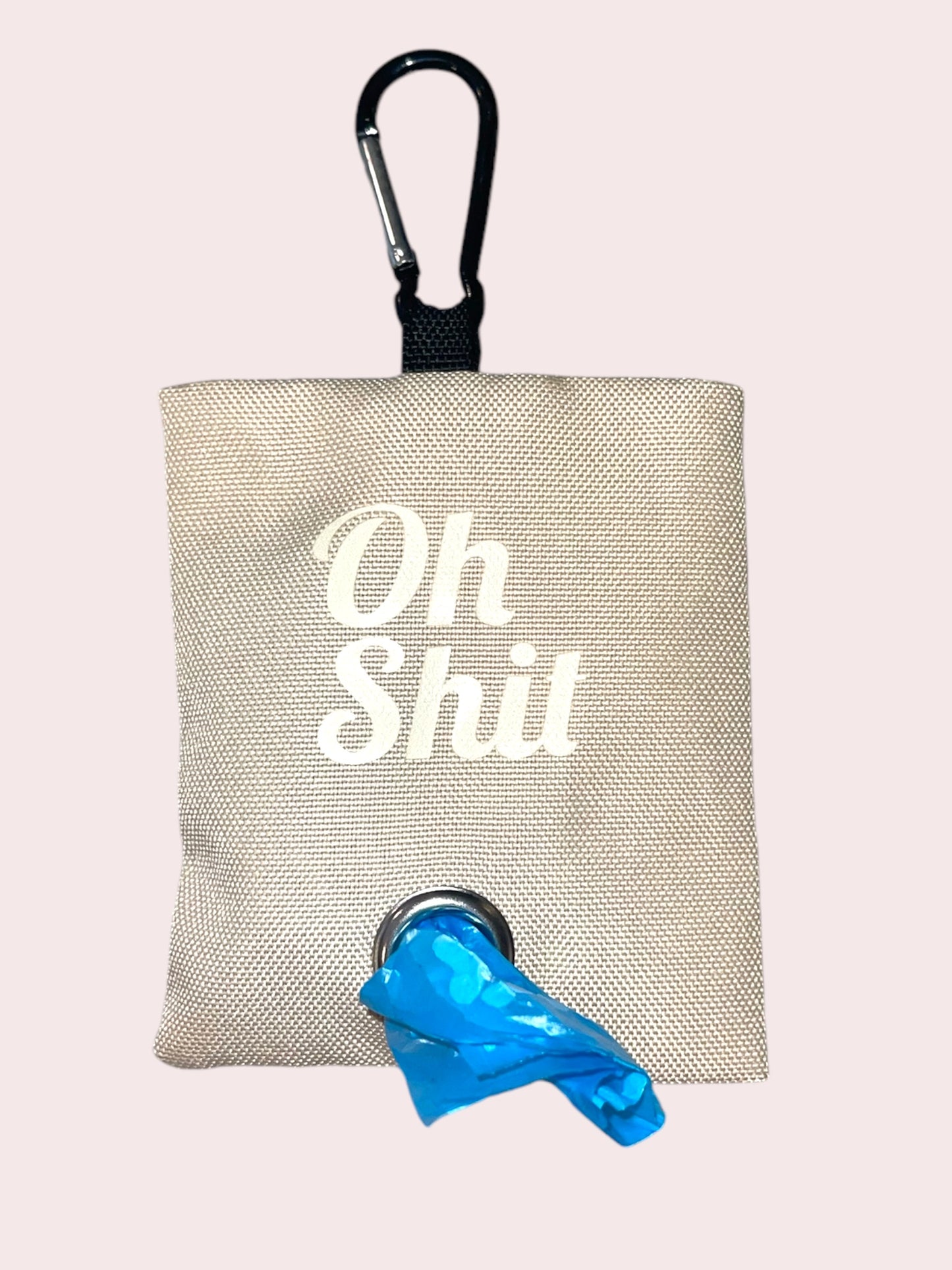 "Oh Shit”  Poop Bag Holder and Poop Bags, Waste Dispenser