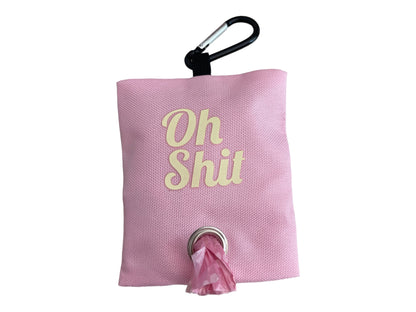 "Oh Shit”  Poop Bag Holder and Poop Bags, Waste Dispenser