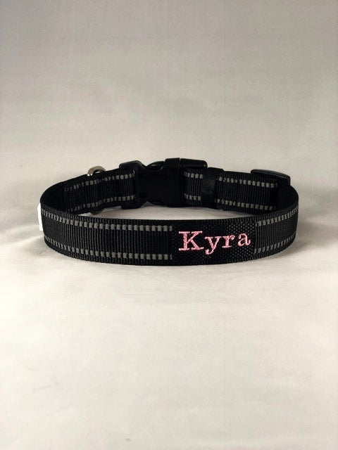 Reflective Collars with Custom Embroidery