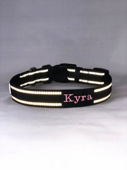 Reflective Collars with Custom Embroidery